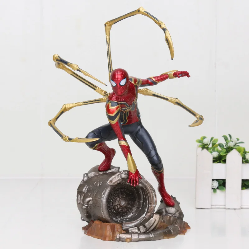 

Movie Iron Spiderman 1/10 Scale PVC Statue super heroes spider man Action Figure Collectible Model Doll Toy