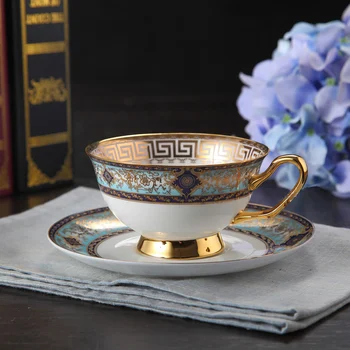 

Office Coffee Cup Born China Ceramic Handmade Coffee Cup Saucer Sets Fashion Gift for Friends Girls Gentleman