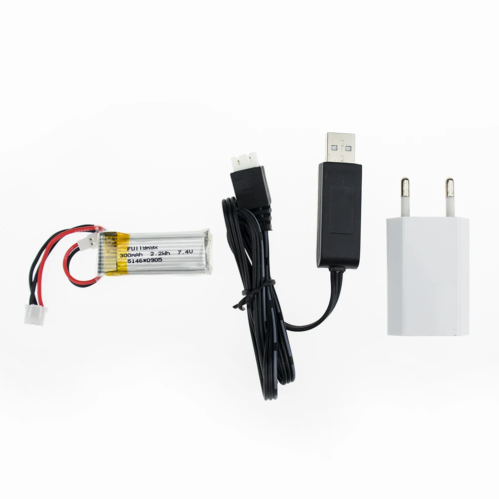 1pc 7.4V 300mAh 30c Li Po Battery and charger For WLtoys