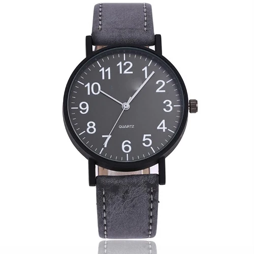 

Women Simple Dial Quartz Watch Top Brand ladies Casual Wristwatch Leather Strap dress Watch