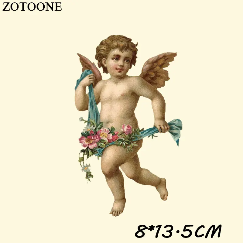 ZOTOONE Angel патч с железом для одежды, футболка, платье, сделай сам, угол, украшение для девочки, переводные наклейки для одежды C - Цвет: TH0484