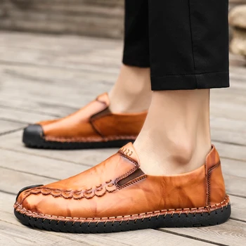 

Loafers Shoes Slip on Men Casual Shoes Summer New 2019 Breathable Fashion Soft Driving Shoes Big Size 38-48 Chaussure Homme