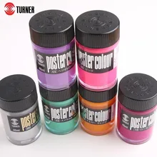 Японский импортный Рекламный дизайн пигмент, водный цвет, обычные 50 цветов на выбор, Флуоресцентный цвет 40 мл каждый