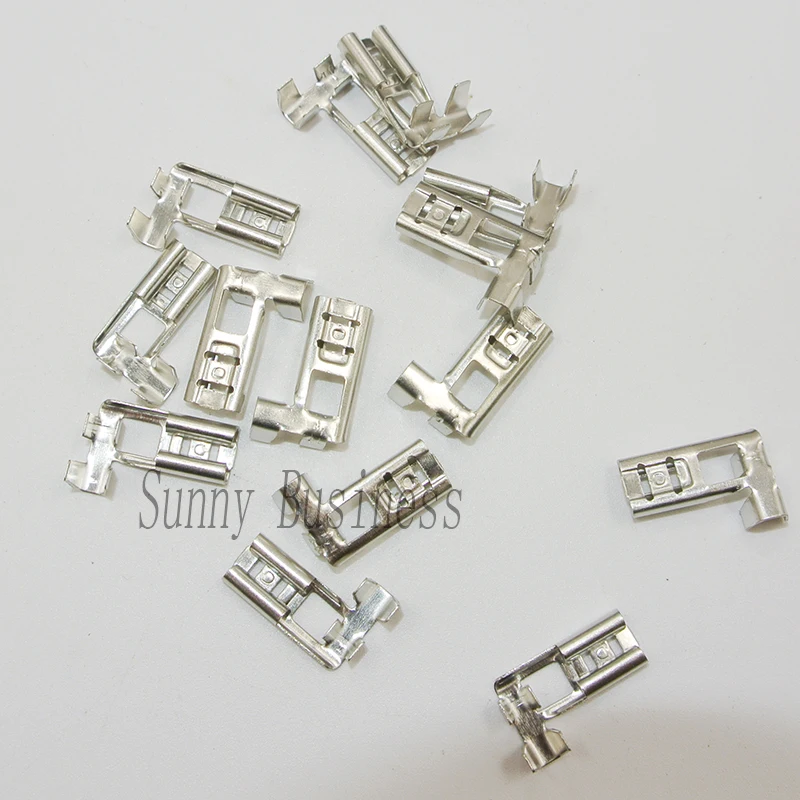 10 X HEAT RESISTANT FEMALE SPADE FLAG ANGLE CONNECTOR CRIMP TERMINAL 6MM SIZE