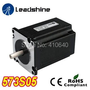

Free Shipping GENUINE Leadshine 573S05 3 Phase Hybrid Stepper Motor with 0.45N.m 5.2A length 42mm shaft 6.35 mm 3 pieces per lot