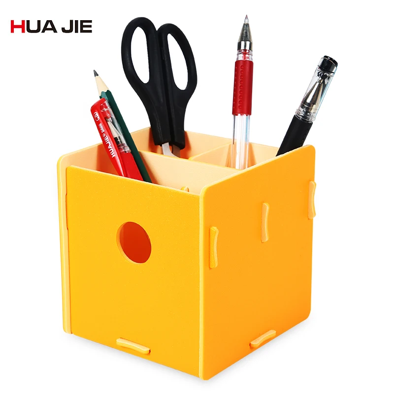 

Office Organizer Square Pen Pencil Holders Container Desktop Storage Box Cosmetic Holder Student Gift School Supplies HJ9968