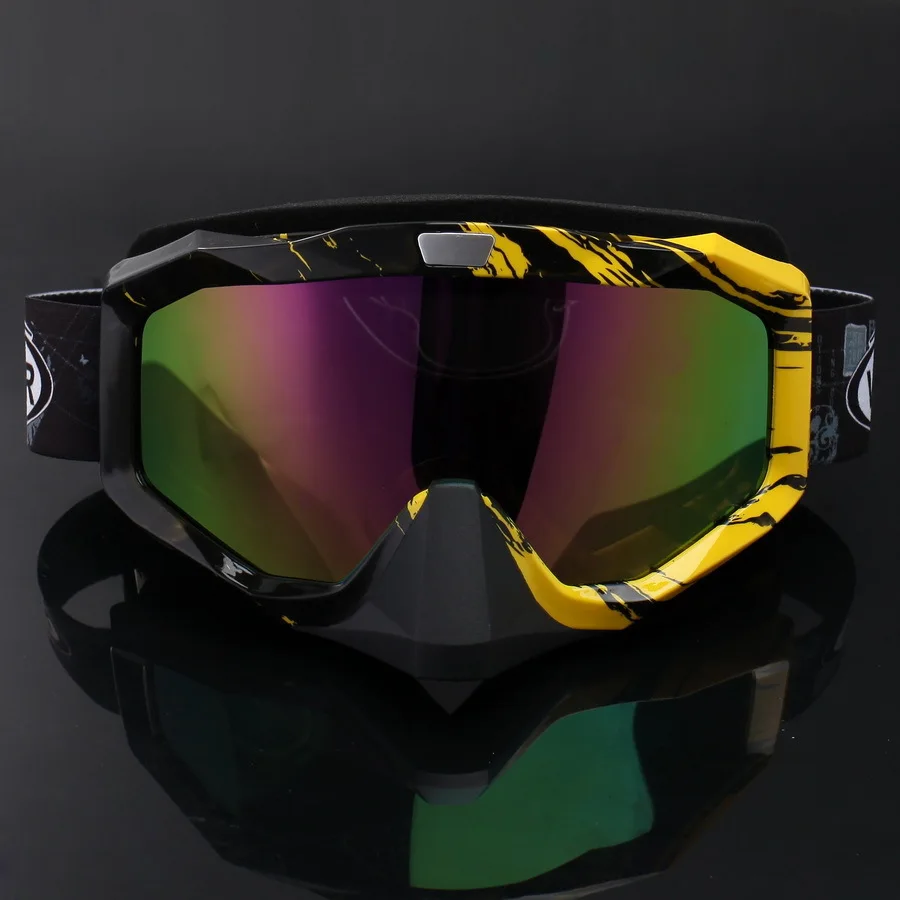 POSSBAY متعددة اللون الغبار عدسة التزلج حملق الأشعة فوق البنفسجية حماية نظارات نظارات الجليد الرجال امرأة سباق قبالة الطريق موتوكروس
