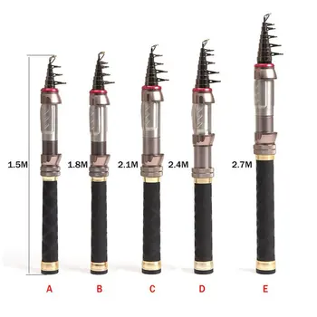 

Fishing Carbon Saltwater Rod Telescopic Fishing Ultra Light Rod Carbon 1.3-2.4M Surf Fishing Rod Spinning Fishing Pole