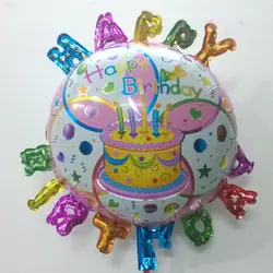 18 дюймов круглый воздушный шар День рождения пирожки в форме вечерние поставки шарики для украшения надувной торт ко дню рождения шары