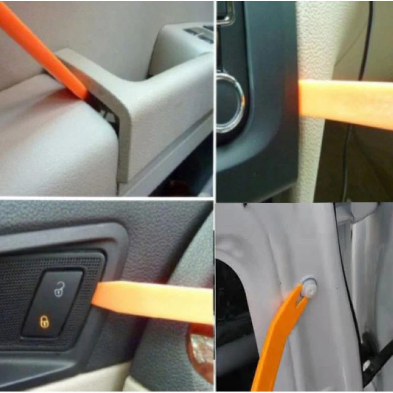 Car Safty Tool 4pcs Auto Car Radio Door Clip Panel Trim Dash Audio Removal Installer Pry Tool Gift