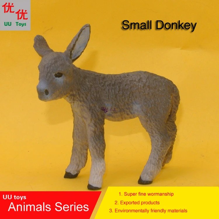 Hot toysNew baby Donkey Simulation model Animals kids toys children educational propsin Action