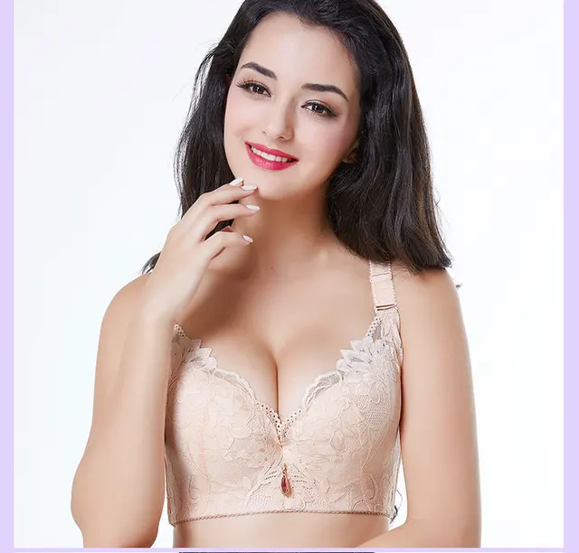 Underwear Women Fat Mm220 Kg Plus Fat And Full Cup Anti-sagging Bra With Large  Chest And Small Collateral Breast Big Size Bra - Bras - AliExpress