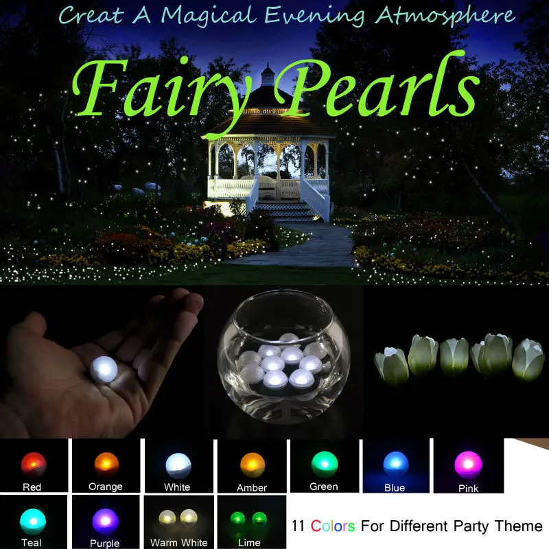 

48pcs*Waterproof Floating mini led light 2CM Mini Twinkle LED colorful Light For Wedding Events Party Decoration pool lamp