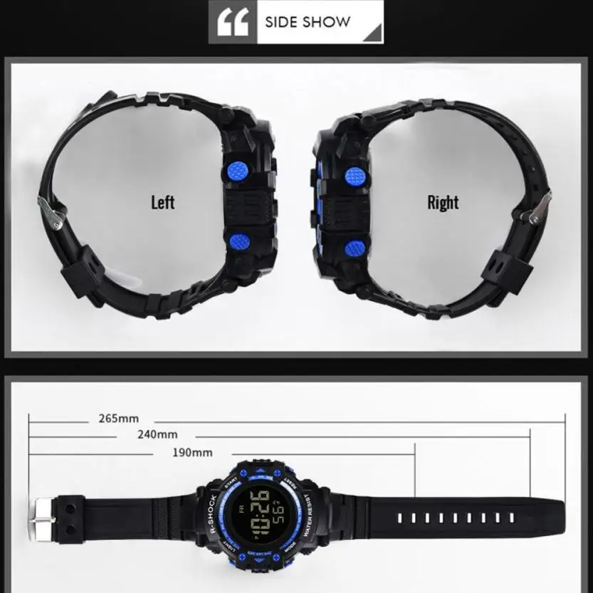 Спортивные часы montre digitale homme цифровые армейские мужские светодиодные