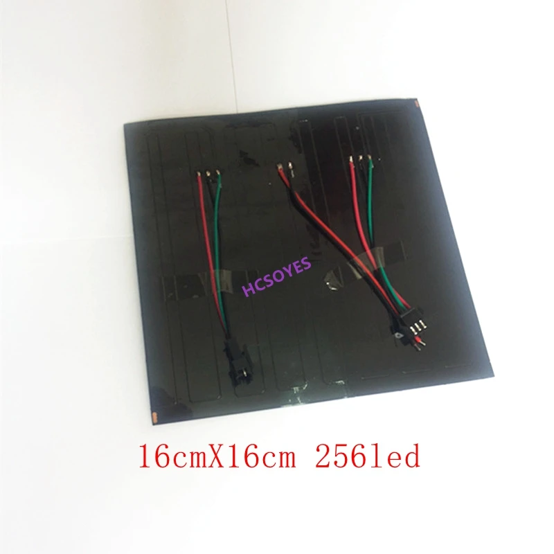 WS2812B светодиодный радиатор WS2811 IC 16X16 rgb Светодиодный модуль rgb пиксель цифровой индивидуально addr гибкий светодиодный панель полный Цвет DC5V