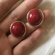 Вечное чудо Потрясающие geo смолы овальные полукруглые серьги-гвоздики для девочек Вечерние Пром Простой Топ Подиум аккуратные драма шик удивительные 5263