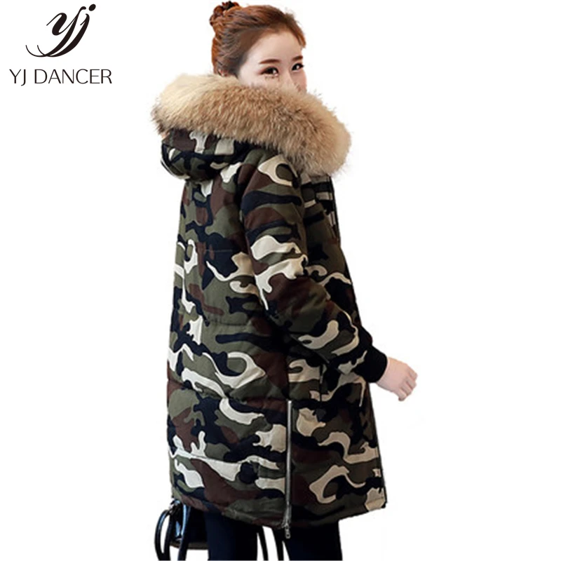 2018 H0159 Qualité Col Chaud Mode De Hiver Fourrure À Photo Coton Femmes Haute Color Nouveau Capuche Manteau Long Camouflage Réel Tresses aIIrqU