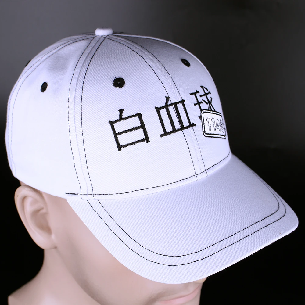 Аниме Hataraku Saibou Cells at Work бейсболка солнцезащитный козырек вышивка шляпа Snapback косплей реквизит
