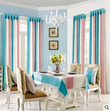 Roze gestreepte gordijnen koop goedkope roze gestreepte gordijnen ... Roze woonkamer gordijnen