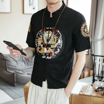 

2020 men's short sleeved leisure korean five sleeve men's wear trend pure cotton sets student half sleeve