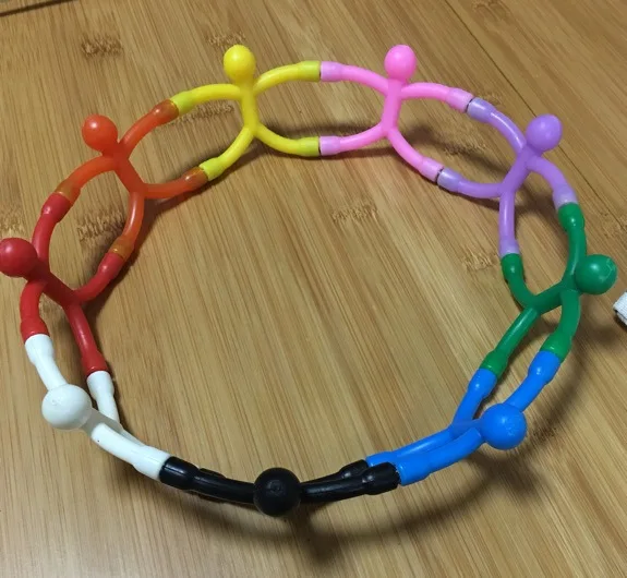 

High quality Bendable man Magnetic Figure Office desktop game MINI Fun Novelty toy for children antistress novelty boys