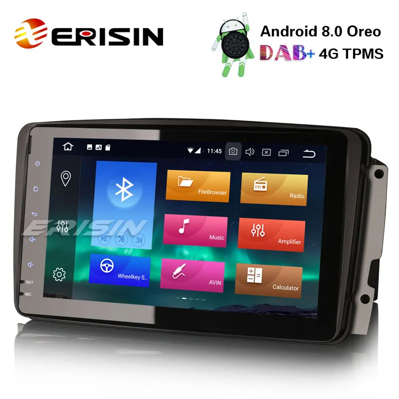 Erisin ES7489C 8 &quotдля Mercedes C/CLK Class W203 W209 Viano Vito Android 0 Автомобильный GPS DAB + OBD 4G DVR система |