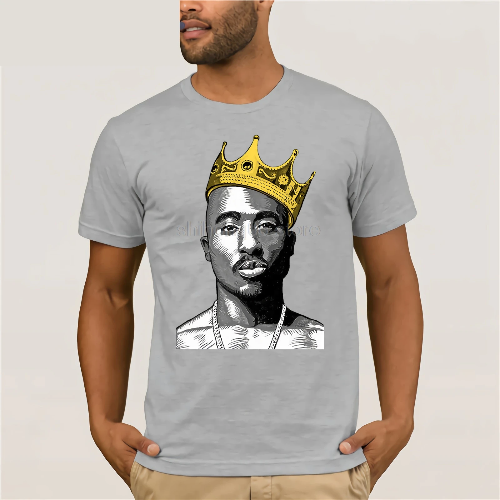 Summer Dress 2pac Tupac King Hip Hop Rap Nice Swag Men T Shirt 100 Short Sleeve Cotton Printed Custom T Shirt T Shirts Aliexpress