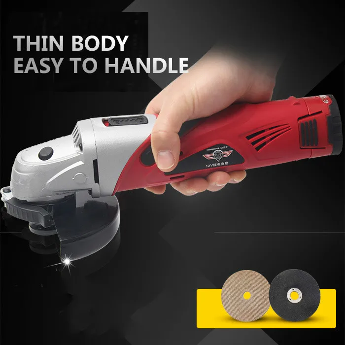 

Angle Grinder 12V Lithium Battery Angular Power Tool Grinding Metal Wood cordless Cutting Lithium battery multifunction cutting