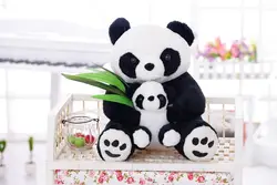 Прекрасный плюшевая игрушка-панда фаршированные Panda мать и кукла подарок около 30 см