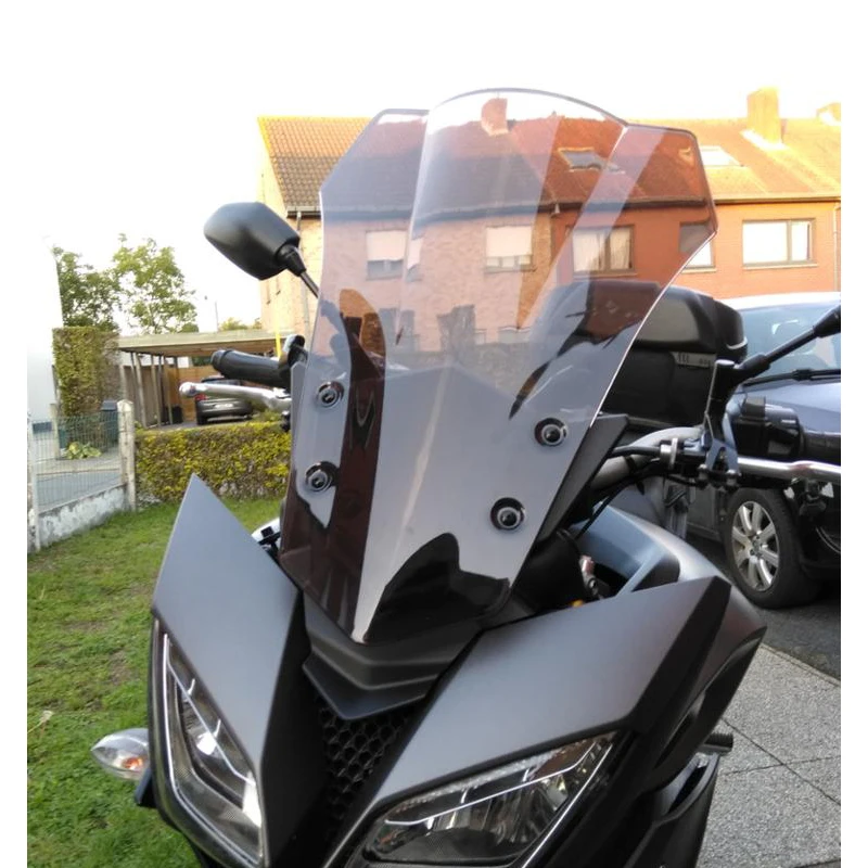 Мотоцикл двойной пузырь лобовое стекло ветер экран для Yamaha FJ 09 FJ09 MT09 MT-09 Tracer дым черный Иридиум