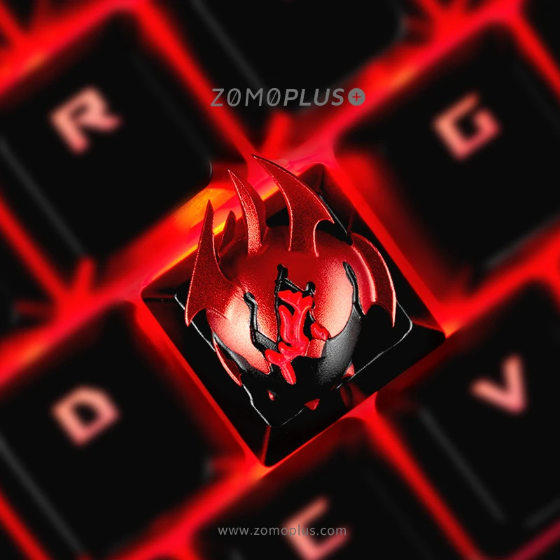 Zomo dota dota2 сердце Tarrasque Artisan Keycap CNC Анодированный Алюминиевый совместимый Cherry MX переключатели