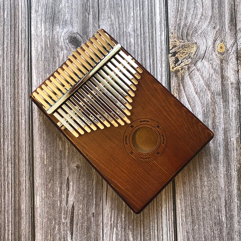 17 клавиш Kalimba Mbira Sanza Likembe большой палец пианино инструмент из розового дерева