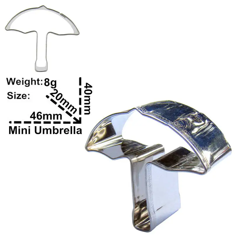 Очень простой и практичный Зонтик формы из нержавеющей формы инструменты для украшения торта, бисквиты и печенье формы прямые продажи
