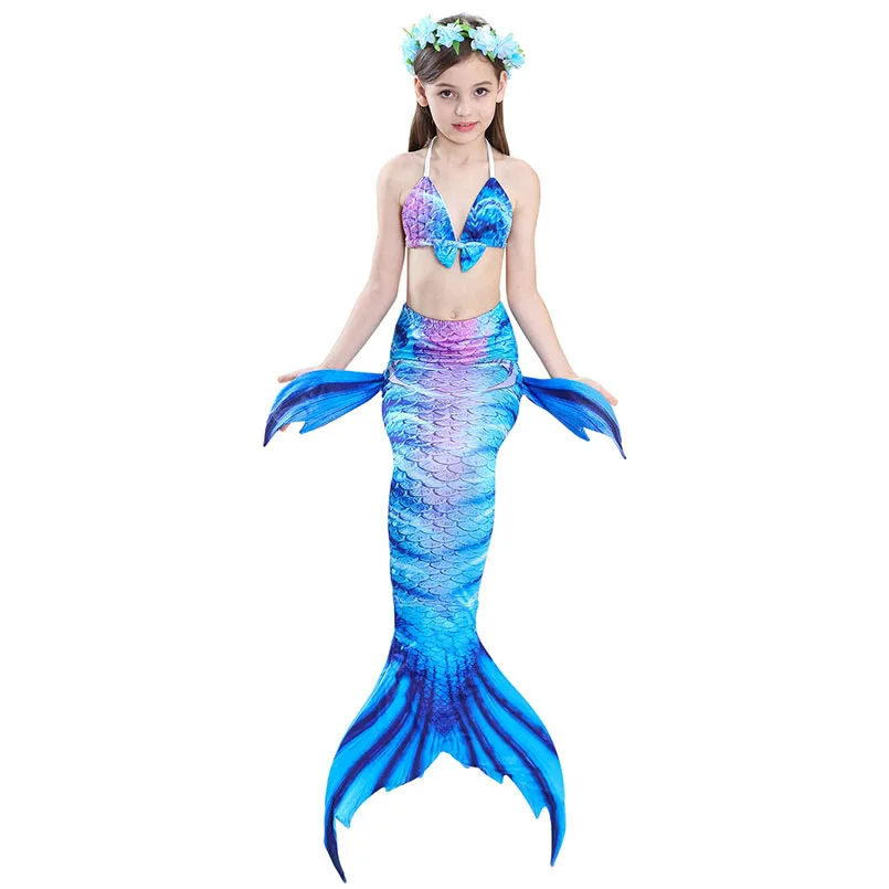 girls mermaid tail swimwear 1-4