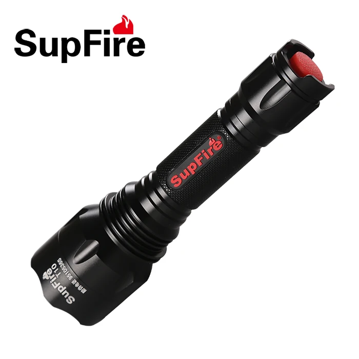 SupFire T10 CREE T6 10 Вт 900lm светодиодный фонарик Searchlight Водонепроницаемый IP67 Светодиодные по 18650 Батарея