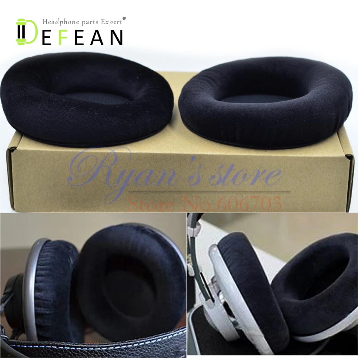 

Defean Velour Velvet ear pad Cushion earPads Foam disk For AKG K701 K702 Q701 Q702 K601 k612 k712 pro HEADPHONES