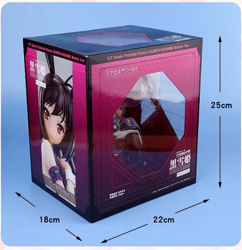 Аниме игра Accel World сексуальные фигурки Burst Linker Kuroyuki hime Bunny Girl Ver. Фигурка из ПВХ