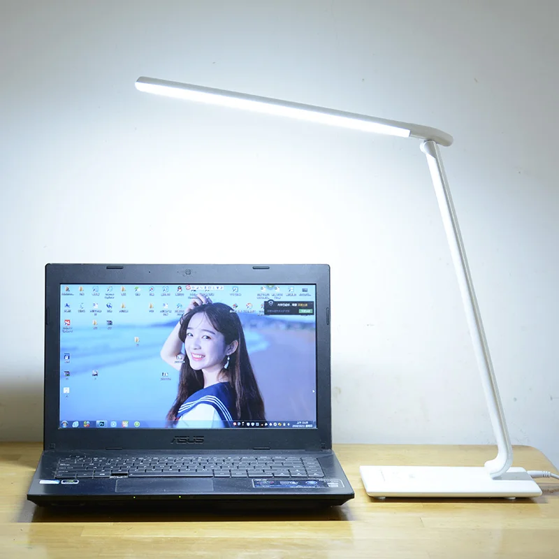 

Fonkin Flexible Bright Led Table Lamp Reading Work Office Study Desktop Dimmable Flexo Light 10DV 9W Bureaulamp Desk Lamp