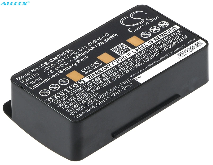 Аккумулятор Cameron Sino 3400mAh 011-00955-00 для Garmin emm478, gpscap 276, 276c, 296376, 376C, 378396478495496, GPSMAP478