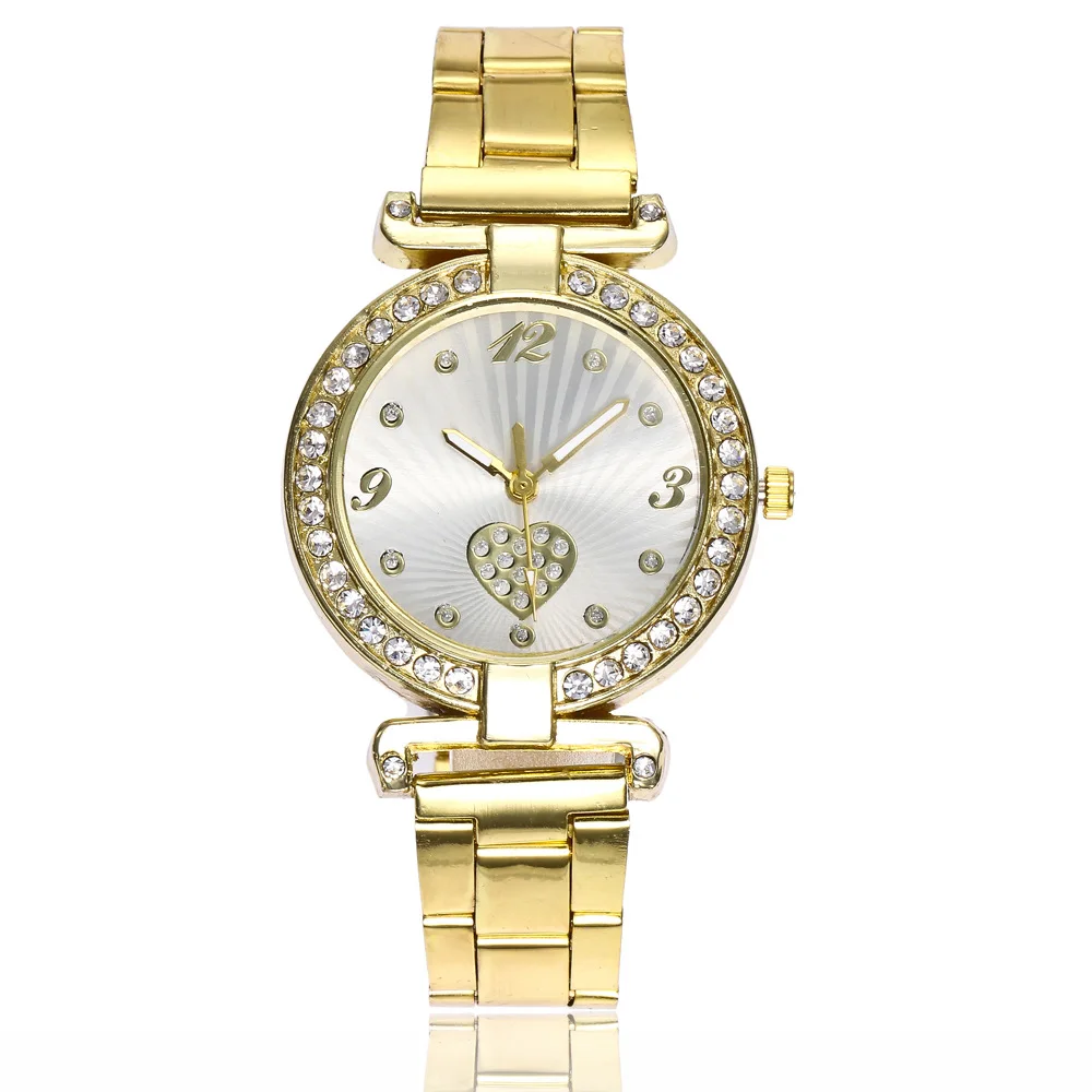 

Fashion Gold Women Watches Ladies Alloy Band Quartz Watch Femal Elegant Dress Watch Montre Femme Bayan Kol Saati