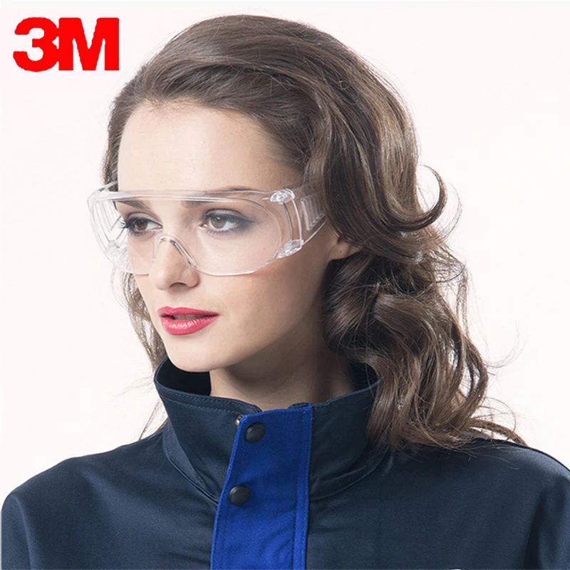 3M1611HC защитные очки рабочие анти химические всплеск Экономичные прозрачные | Защитные очки -32922941484