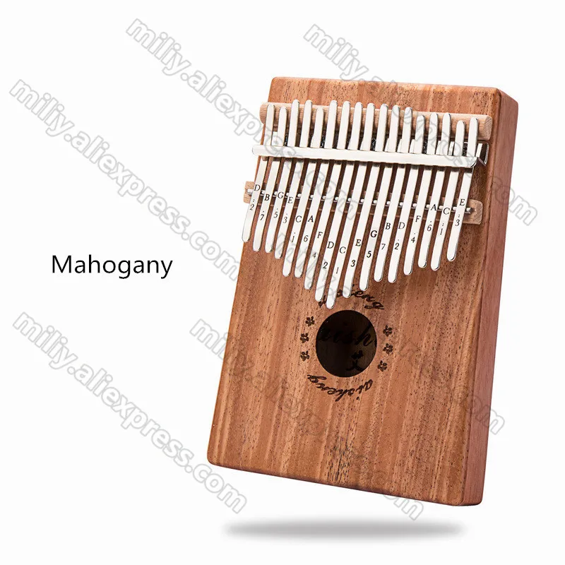 Paino 17 Key Kalimba Mbira Calimba африканское красное дерево «пианино для больших пальцев» палец с сумкой клавиатура Marimba деревянный музыкальный инструмент - Цвет: 1