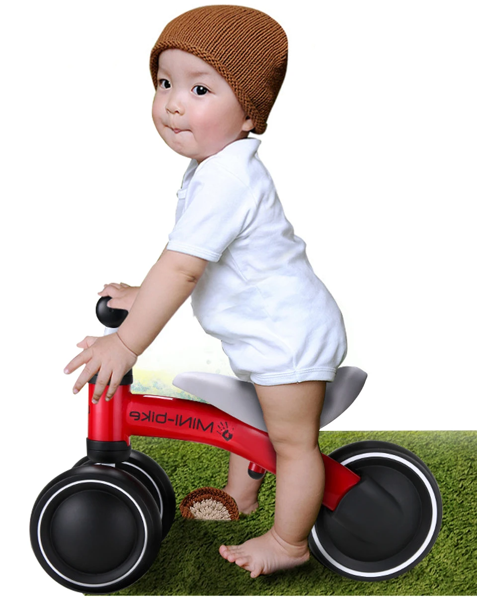 Спортивный трехколесный велосипед на открытом воздухе для детей, Балансирующий кататься на игрушечных велосипедах, шаговый скутер, ходунки для детей 1-3 лет, скутер