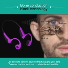 Z8 Bluetooth BT 5,0 S. Носить беспроводные наушники костной проводимости наушники наружная Спортивная гарнитура с USB кабелем микрофонная коробка