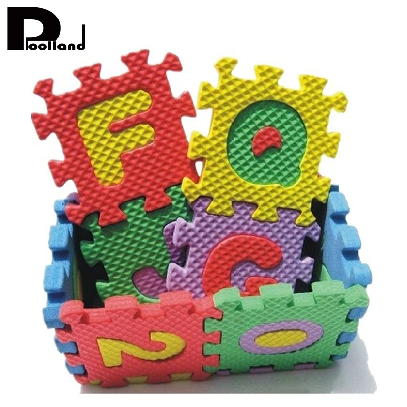

Kid Educational Toy 36pcs/set Mini Size Puzzle Alphabet A-Z Letters Numeral Kid Educational Toy Colorful Foam Mat Drop Ship