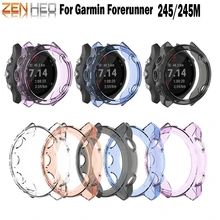 Light-weight Smart Protector Case For Garmin 245 Silicone Protective Case Cover for Garmin Forerunner 245/245M Sports Watch