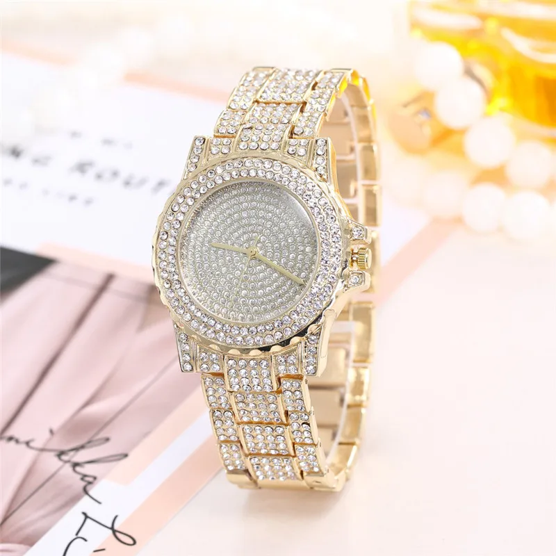 

Watch For Women Stylish Fashion Stainless Steel Band Analog Quartz Round Wristwatch Montres Femme Womens Watches Dames Horloge