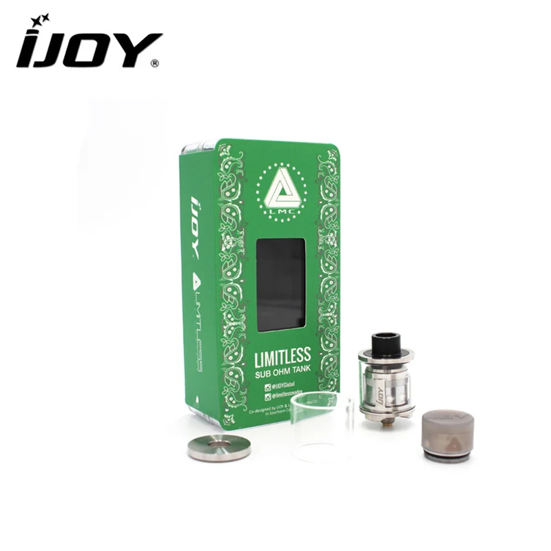 

100% Original IJOY Limitless SUB OHM Tank 2ml Upgradeable to 6ml Top Filling Atomizer and Dual coil deck SUB OHM Tank