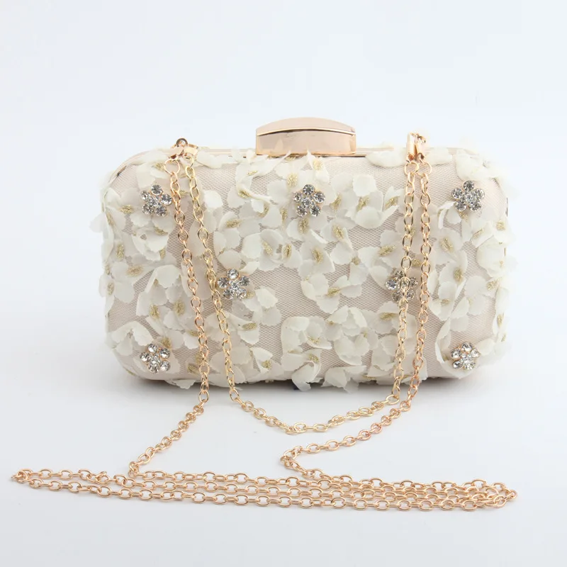 

Caker Brand 2019 Women Beaded Lace Acrylic Flower Chain Crossbody Shoulder Bags Wholesale