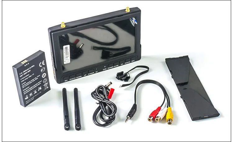 

High Quality Skysight RC708 5.8G 40CH Diversity Rx 7 Inch Monitor HDMI Input DVR Display Ppm Support Fatshark ImmersionRC